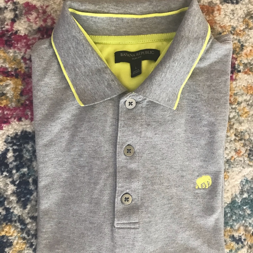 Lot of 4 Banana Republic polo shirts size L - Picture 2 of 5